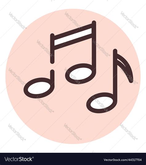 Music notes on a white background Royalty Free Vector Image