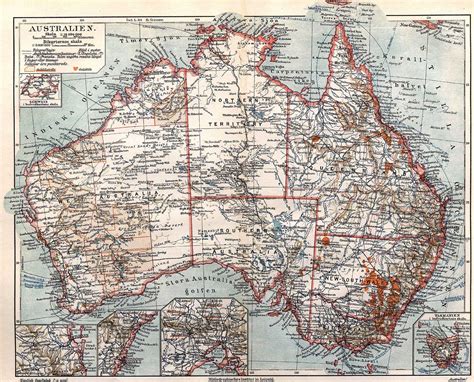 Australia Old Map • Mapsof.net