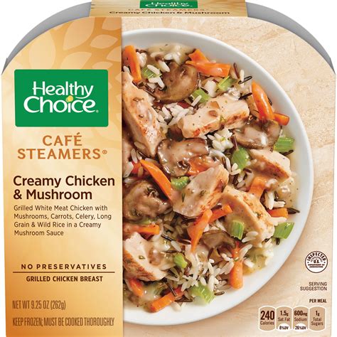 Healthy Choice Café Steamers Creamy Chicken Mushroom Frozen Meal, 9.25 ...