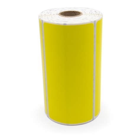 Yellow Zebra 4" x 2" Mobile Printer Labels LV-LD-R2AQ5J