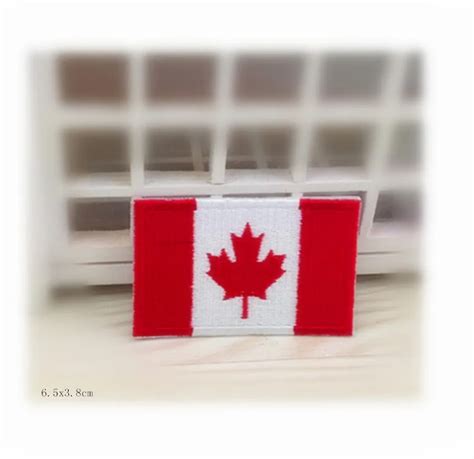 Wholesale Lot CANADIAN FLAG EMBROIDERED IRON ON PATCH CANADA EMBLEM ...