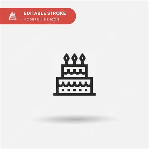 Streamlined Vector Icon Of A Baker Template For Illustration Symbol ...