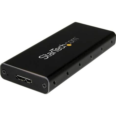 StarTech.com M.2 SSD Enclosure for M.2 SATA SSDs, USB 3.1 (10Gbps) with ...