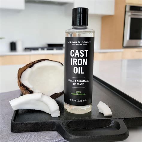 Cast Iron Seasoning Oil for Cleaning & Conditioning | Caron & Doucet ...