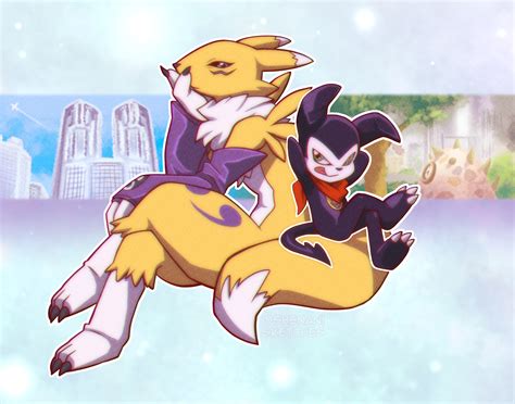 ArtStation - Renamon and Impmon