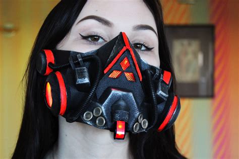 Cyberpunk Double Canister Respirator/Gas Mask with Lights - Darkside ...