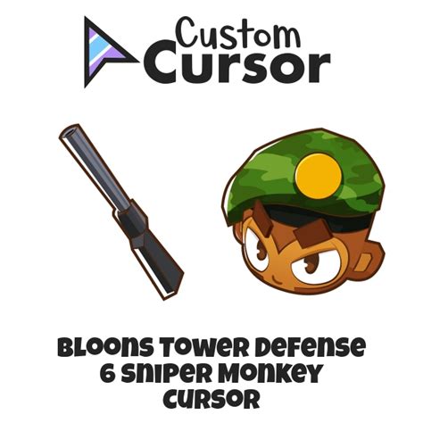 Bloons Tower Defense 6 Sniper Monkey cursor – Custom Cursor