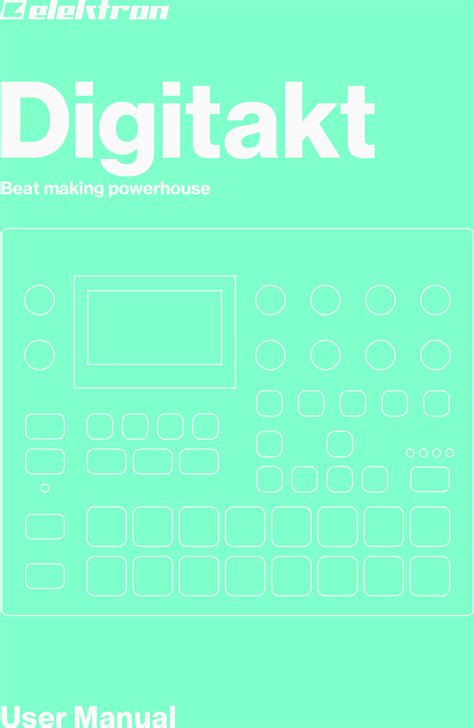 Elektron Digitakt User Manual (English) Eng