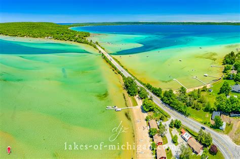 Glen Lake near Glen Arbor, Michigan - Aerial Photos - Lakes of Michigan ...