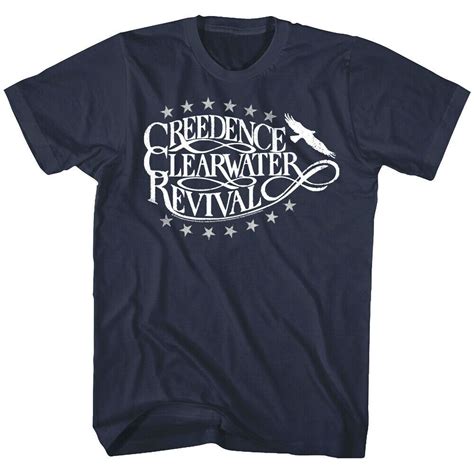 OFFICIAL Creedence Clearwater Revival Eagle Men’s T Shirt Stars CCR ...