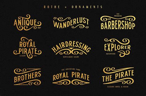 ROTHE - Vintage Luxury Font | Luxury font, Vintage fonts, Vintage fonts free