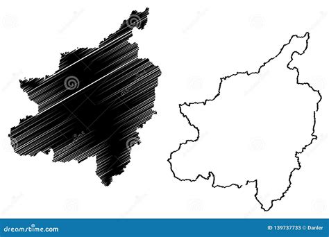 Phitsanulok Province Map Vector Stock Vector - Illustration of border ...