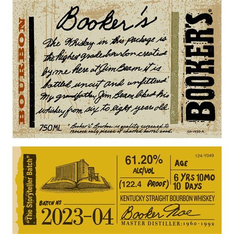 Booker's "The Storyteller Batch" Bourbon 2023-04 | Buy Online - HuntBourbon.com