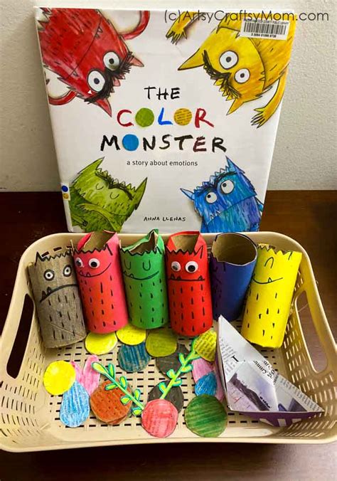 The Color Monster Toilet Paper Roll Monster Craft