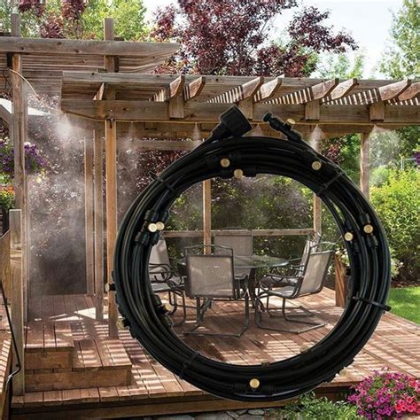 Outdoor Patio Water Misting System Backyard Cooling Mister | Patio ...