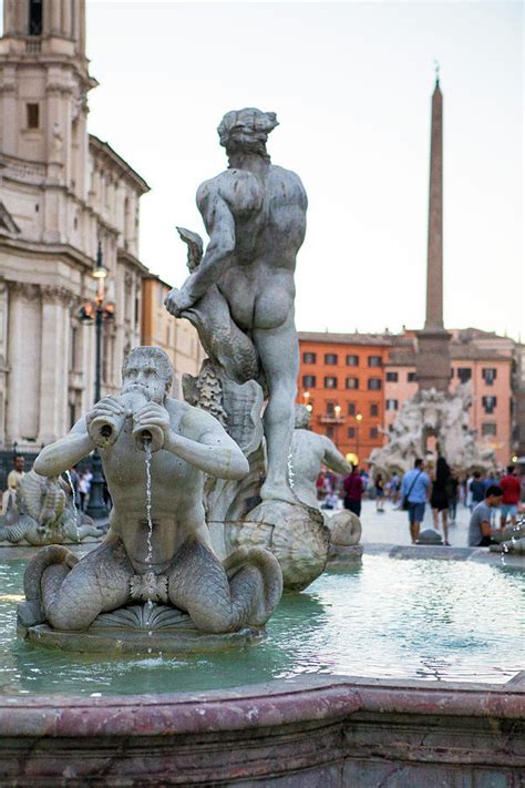 Moor Fountain At Piazza Navona, Rome Photograph by Matt Stirn - Fine ...