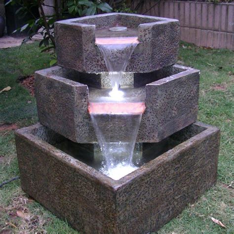 Solar Waterfall Fountain | Fountain Design Ideas