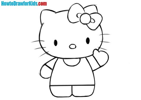 How to Draw Hello Kitty - Easy Drawing Tutorial For kids