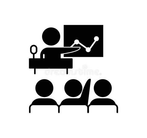 Business Conference Black Icon Stock Vector - Illustration of lecture, seminar: 268153519