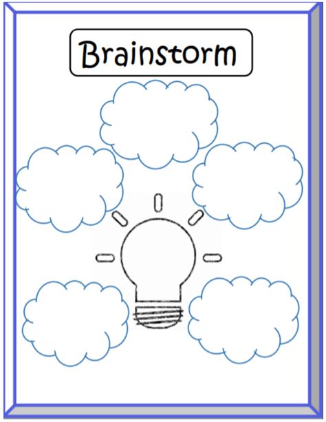 Brainstorm Graphic Organizer | Made By Teachers | Brainstorming graphic ...