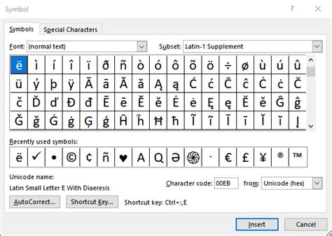 Microsoft word symbol list not complete - dadbritish