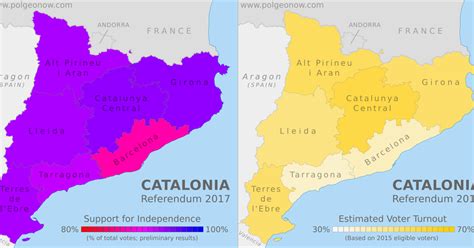 Catalonia Referendum Results Maps (Preliminary) - Political Geography Now