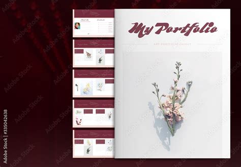 Art Portfolio Brochure Layout Stock Template | Adobe Stock