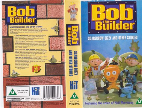 BOB THE BUILDER SCARECROW DIZZY AND OTHER STORIES VHS VIDEO PAL~ A RARE FIND | eBay