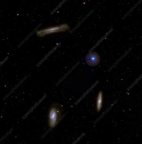 Leo Triplet galaxies - Stock Image - R820/0421 - Science Photo Library