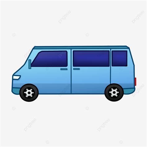 Blue Van Cartoon, Van Car, Car, Bus PNG Transparent Clipart Image and PSD File for Free Download