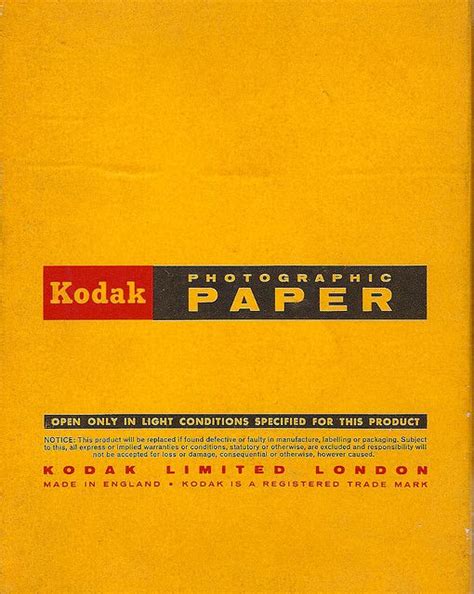 Vintage Kodak Photographic Paper Box