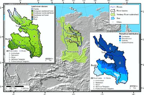 East Siberian Uplands Map