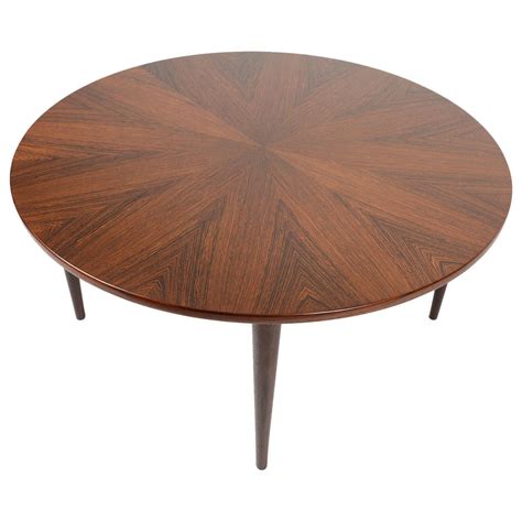 Danish Modern Round Starburst Brazilian Rosewood Coffee Table | Coffee ...