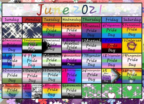 Pride Month Calendar 2023 - May 2023 Calendar