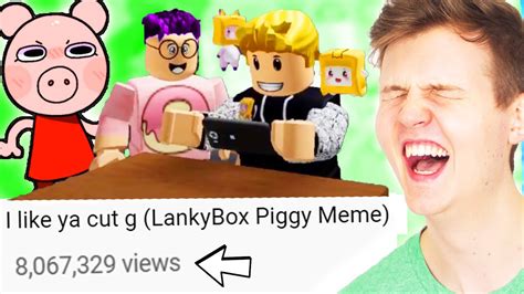 LANKYBOX REACTS TO FUNNIEST PIGGY MEMES EVER! (HILARIOUS MOMENTS ...