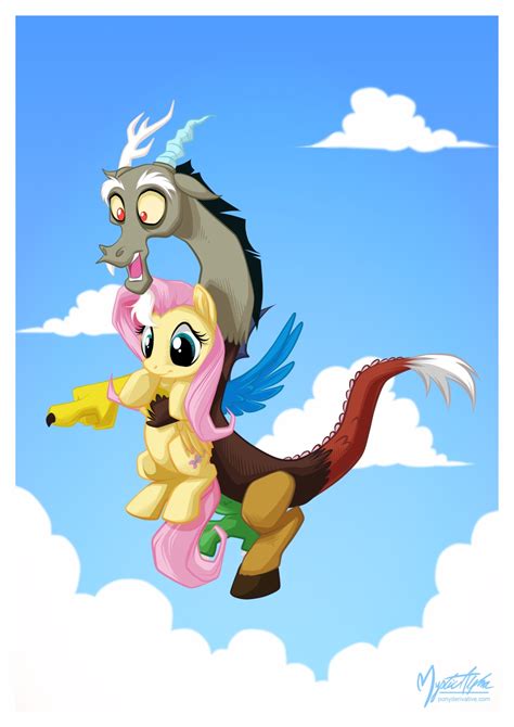 Discord and Fluttershy by mysticalpha on DeviantArt