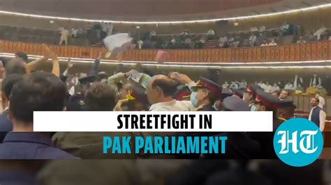 Watch: Violence in Pakistan National Assembly; members abuse, attack ...