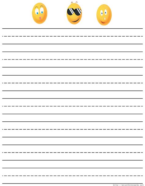 Printable Elementary Lined Paper