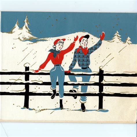 1950s Western-Themed Christmas Cards. | Merry christmas vintage, Vintage holiday cards, Vintage ...