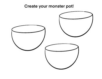 Clay Pottery Pinch Pot think sheet, worksheet example, Rough Draft for Art