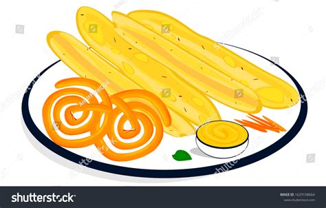 9 Fafda jalebi Stock Illustrations, Images & Vectors | Shutterstock