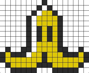 Mario Kart Banana Kandi Pattern | Pixel art, Perler bead mario, Pixel art pattern