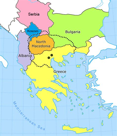 ประเทศ North Macedonia อยู่ตรงไหนในโลก