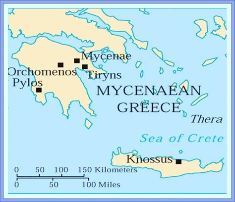 Ancient Greece Map Knossos