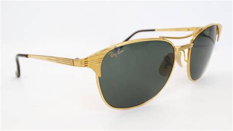 Ray Ban Signet Gold Frame Sunglasses – Vintage by Misty