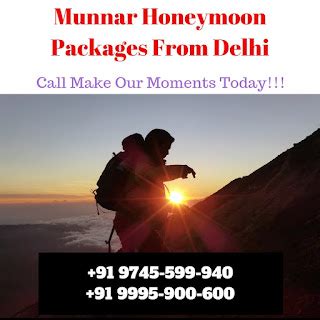 Munnar Honeymoon Packages From Delhi