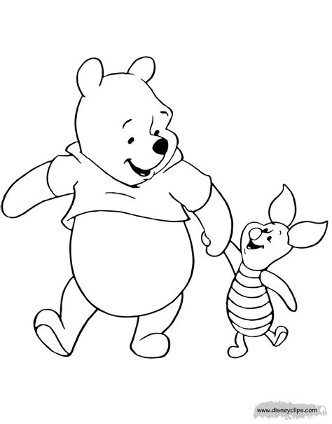 Pooh And Piglet Coloring Pages