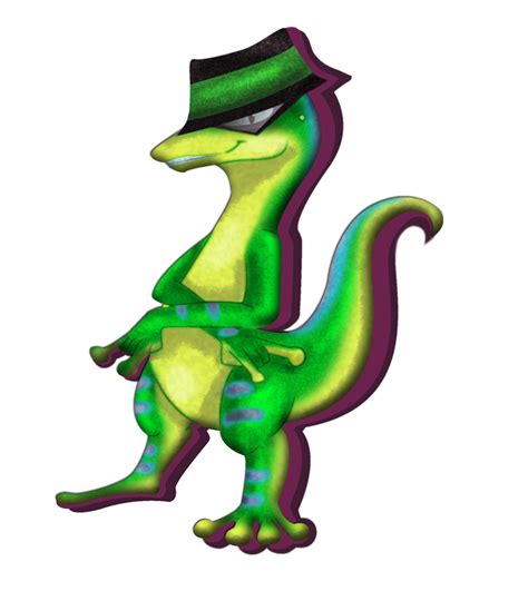 90's (Gex the gecko Fanart) - By Vandclash : furry