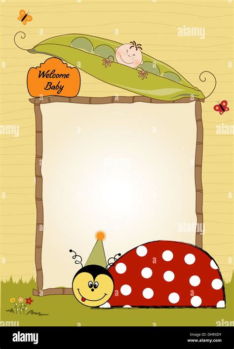 happy birthday card with ladybug Stock Photo - Alamy