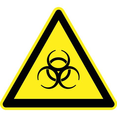 Biohazard warning sign vector image | Free SVG